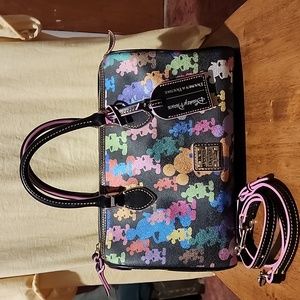 Disney Dooney and Bourke 10th Anniversary Wonder Mickey Sillhouettes Satchel